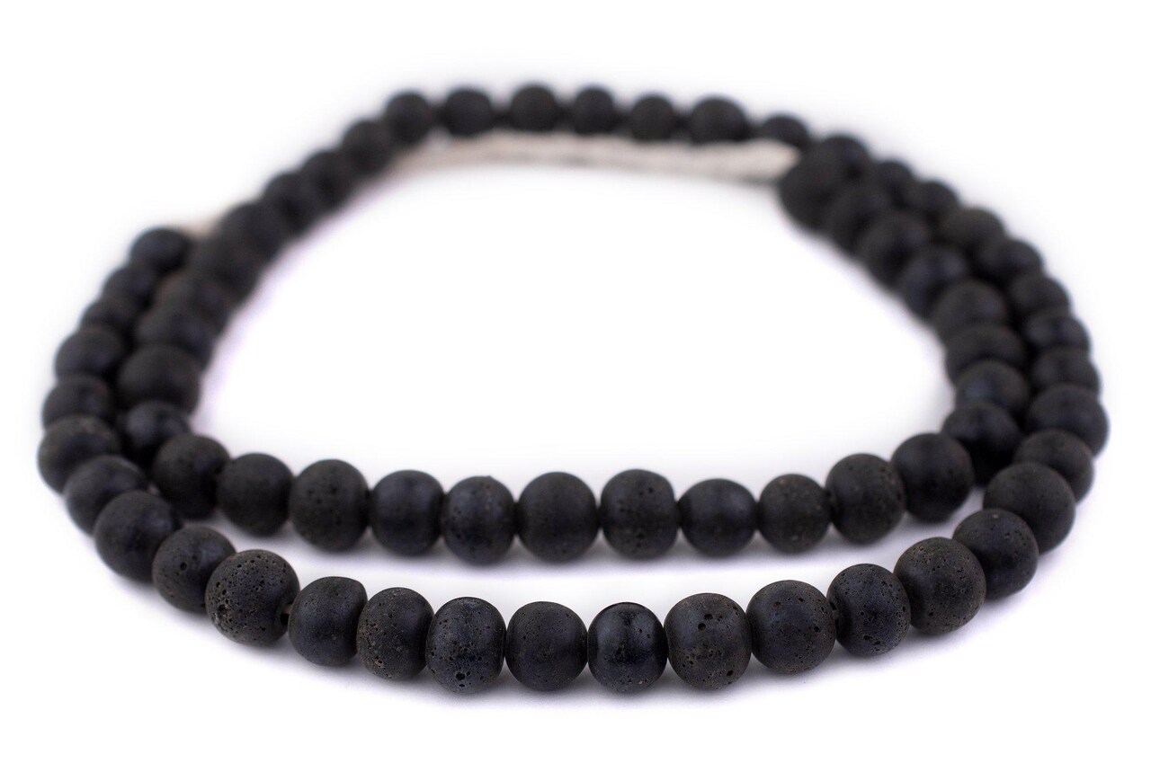 The Bead Chest® Ancient Style Java Glass Beads, 24+ Inch Strand, 11mm Beads, Available in 13 Colors